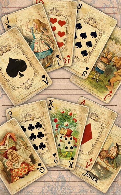 Printable Vintage Playing Cards